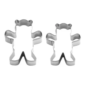 1/2pcs Stainless steel Bear Shape Cartoon Cookie Cutter for Baking - Picture 1 of 15