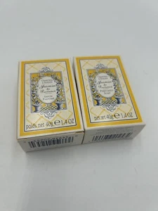 New Crabtree & Evelyn Jasmin de Provence Mini Perfumed Bath Soaps 1.4oz Lot Of 2 - Picture 1 of 5