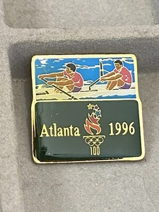 Olympic Rowing Pin Atlanta 1996 with collector card - Picture 1 of 5