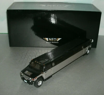 1/43 Scale Hummer H2 Limo Resin Stretch Limousine Model (9.5") NEO Model 45351 - Image 1 of 4