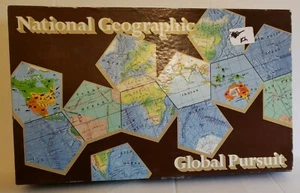 National Geographic Global Pursuit Board Game 1987 World Map - Picture 1 of 9