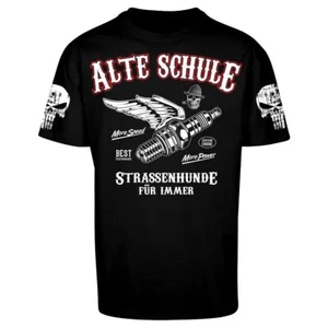 OVERSIZE T-Shirt Alte Schule Strassenhunde für immer S bis 5XL Biker Oldschool - Bild 1 von 3