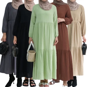 Dubai Muslim Women Abaya Long Maxi Dress Dress Islamic Robe Evening Party Gown - Bild 1 von 40