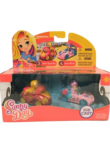 Nickelodeon Sunny Day Die Cast Cars 2 Pack - Style Speeder & Rose Racer - NEW Cover