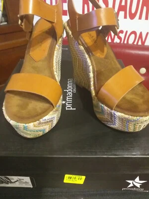 SABOT A TALON de 13 cm TISSU MULTICOLOR et SYNTHETIQUE Prix en Magasin 49€99  - Photo 1/4