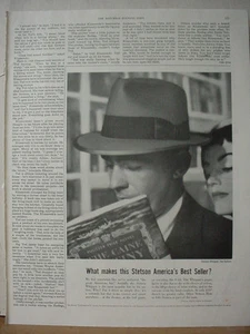 1955 Stetson Whippet (10 Dollars) Men's Hat Best Seller Vintage Print Ad 10530 - Picture 1 of 1
