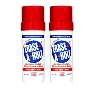 Erase-A-Hole Drywall Repair Putty 2-PACK A Quick & Easy Solution for Wall Holes - Picture 1 of 7