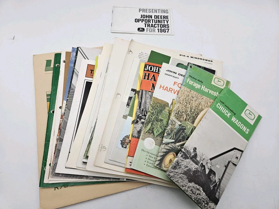Vintage John Deere Tractor  Agriculture Brochure Pamphlets Ads Advertising Lot - Image 1 of 4