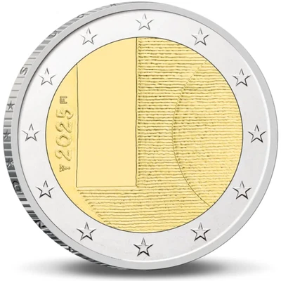 2025 Finland € 2 Euro UNC Coin - State Visits: Diplomacy & Foreign Policy - Image 1 of 2