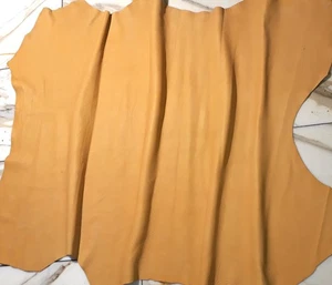 LEDER TIP 40049-UC, Lederreste, 1 Lederhaut 0,9mm, ockerbraun nappa - Picture 1 of 2