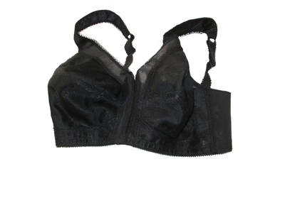 New Women's Playtex 18 Hour Front Closure Wireless Black Flexible Back Bra 36D - Image 1 of 2