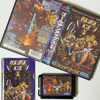 Mega Drive Golden Axe 2 II MD SEGA Action Game Japan JP G-4062 1991 - Image 1 of 4