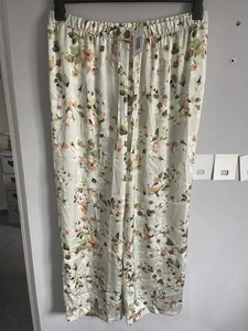 Floral Pyjama Bottoms Size 16 New With Tags - Picture 1 of 4