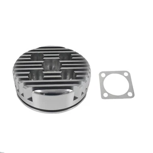 Racing CNC Cylinder Head fit for 66cc / 80cc Gas Motorized Bicycle Bike Silver - Imagen 1 de 6