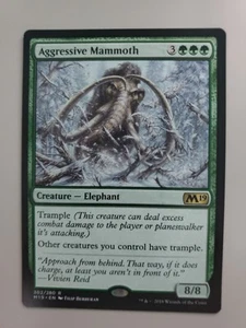 Juego de núcleos Magic The Gathering Aggressive Mammoth 2019 regular raro - Imagen 1 de 1