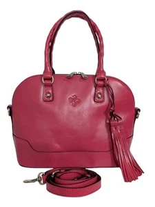 Patricia Nash Chia Leather Dome Convertible Satchel-Passion Pink-NWT-$269.95 - Picture 1 of 7