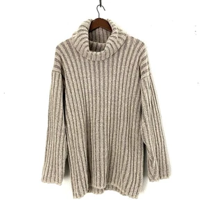 Vintage 80er St John Skene Oversize Grobstrick Rollkragen Pullover passt XS-L - Bild 1 von 9