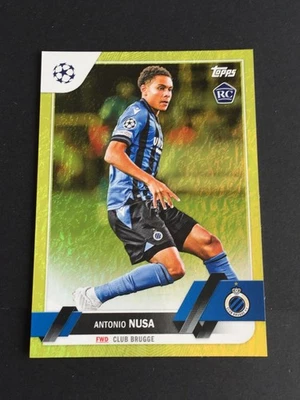 2022-23 Topps Jade Edition Antonio Nusa Rookie RC Gold 43/50 Brugge Norway - Image 1 of 2
