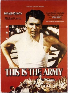 Ronald Reagan•This Is The Army•POSTCARD French Movie Poster - Picture 1 of 1