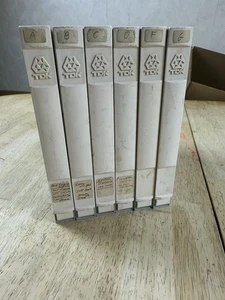 Lote de 6 estuches vacíos de plástico duro TDK usados carrete a carrete cinta biblioteca 7" - Imagen 1 de 5