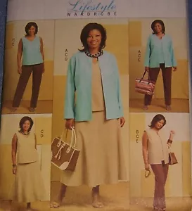 plus W 18-24 Pattern jacket skirt pants tank CLassyLook - Picture 1 of 1