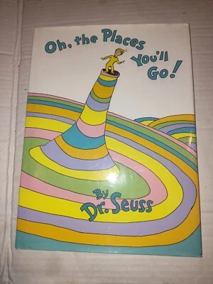 Vintage Dr. Seuss Seuss Oh, The Places You'll Go  1st edition  Dust Jacket NEW Foto 1 de 4