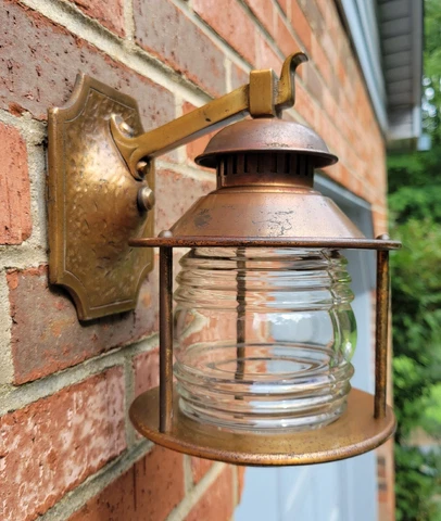 Levolite Antique Vintage Porch Light Sconce Bronze Light Lantern Arts & Cover