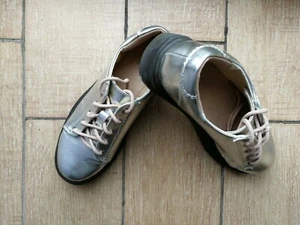M&S Girls shoes size 2 (silver) - Picture 1 of 5