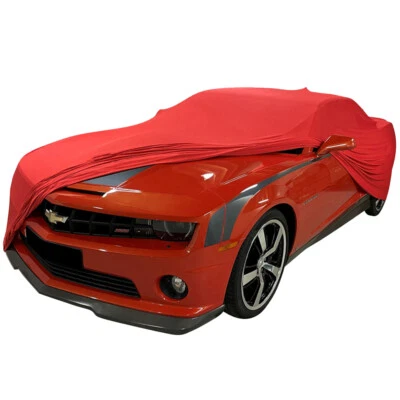 Indoor car cover fits Chevrolet Camaro (5th gen) bespoke Maranello Red cover ... Foto 1 de 4