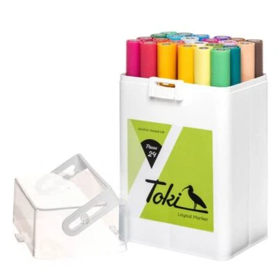MARKENLOS Toki Marker 24er Set Graffiti Handlettering Sketch TwinMarker Alkoholbasierend