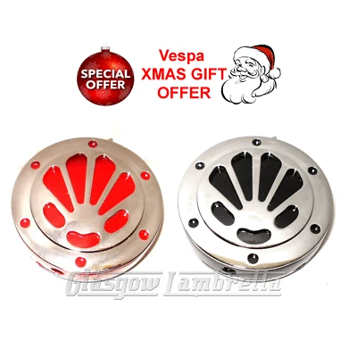 Mod / Scooterist XMAS GIFT! Set 2 x VESPA GAS LIGHTERS GS POLISHED SHELL HORN - Image 1 of 4