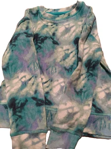 falls creek xs 4/5 tie dye sweater kids blue - Picture 1 of 4