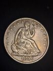 1856O SEATED LIBERTY HALF DOLLAR - American 50 Cent Half Dollar Coin USA
