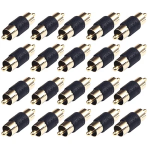20Pcs Male to Male Coupler Connectors Adapter Durable Replacement Accessories - Picture 1 of 6