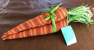 MARTHA STEWART CARROTS SET OF 3 EASTER SPRING SEASONAL HOME DECOR - Picture 1 of 5