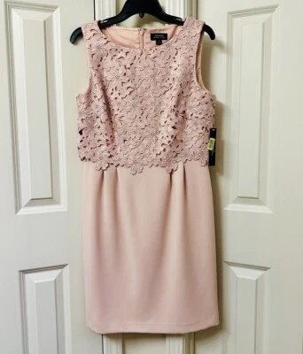 Tahari ASL Women's Sleeveless Lace Dress, Size-8 - Image 1 of 2