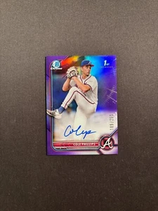 2023 Bowman Draft #CDA-CPS Cole Phillips 1st Purple Refractor Auto 189/250 BJWZJ - Picture 1 of 2