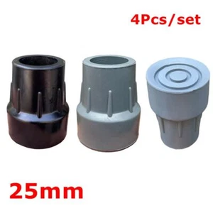 4Pcs Heavy Duty Zimmer Walking Frame Rubber Ferrules Tips Feet 25mm (1") - Picture 1 of 13