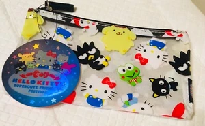 Bolso de vinilo Sanrio Hello Kitty súper lindo festival de la amistad 2015 salón mosca raro - Imagen 1 de 6