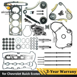 Timing Chain Kit & Head Gasket Set Fit Chevrolet Buick Ecotec GM Ecotec 2.2L 2.4 - Picture 1 of 13
