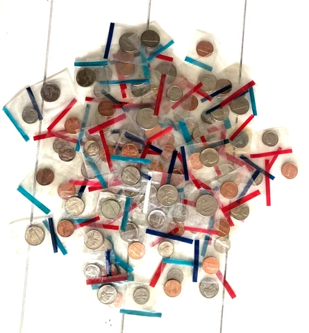 Lot of 100 uncirculated mint set coins Still  in mint cello (Estate Lot) Cover