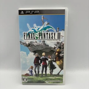 PSP Final Fantasy III FF3 Japanese English Subtitles Sony Playstation Portable - Picture 1 of 4