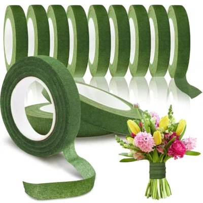 30 Yards Florist Stem Tape Wire Floral Work Resealable Elastic Tape Wrap Stems - Image 1 of 4