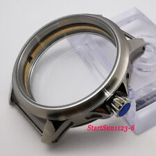 45mm Sterile Steel Watch Case Fit ETA 6497 6498 ST3600 Hand Winding Movement C08