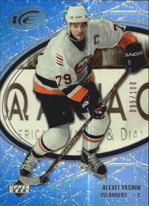 2005-06 (ISLANDERS) Upper Deck Ice Rainbow #59 Alexei Yashin /100