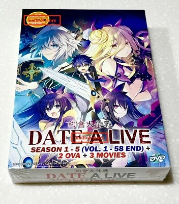 Date A Live (Season 1-5 + 2-OVA + 3 Movie) ~ English Audio & Subtitle ~ DVD - image 1 of 4