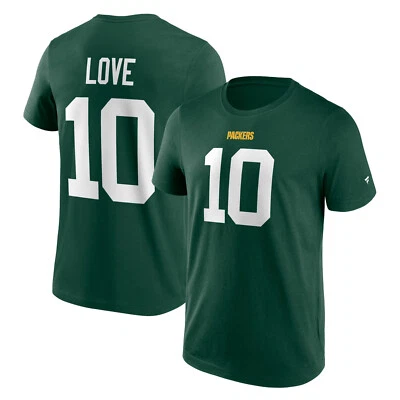 NFL T-Shirt Green Bay Packers Jordan Love 10 grün Graphic Football Trikot - Bild 1 von 3