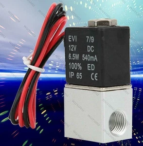 DC 12V Magnetventil Elektro Ventil 1/8" 1/4" 2 - Wege Valve für Wasser Luft Öl - Bild 1 von 12