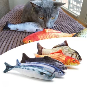 5 Pack/Set Realistic Interactive Fish Cat Kicker Crazy Pet Toy Catnip Toys Gifts - Picture 1 of 11