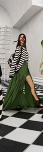Vintage SASS & BIDE Striped Linen Blend Knit Jumper - Size Large - Novateur 2014 - Picture 1 of 6